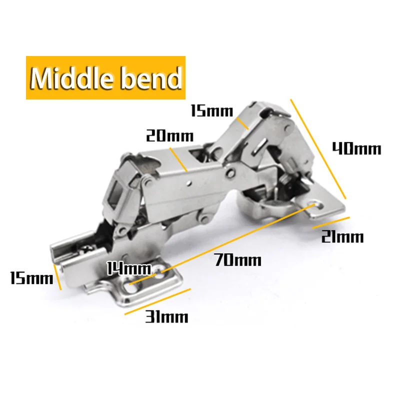 

165 Degree Folded Hinges Corner Thick Cabinet Cupboard Door Adjustable Doorhinge Not Easily Deformed