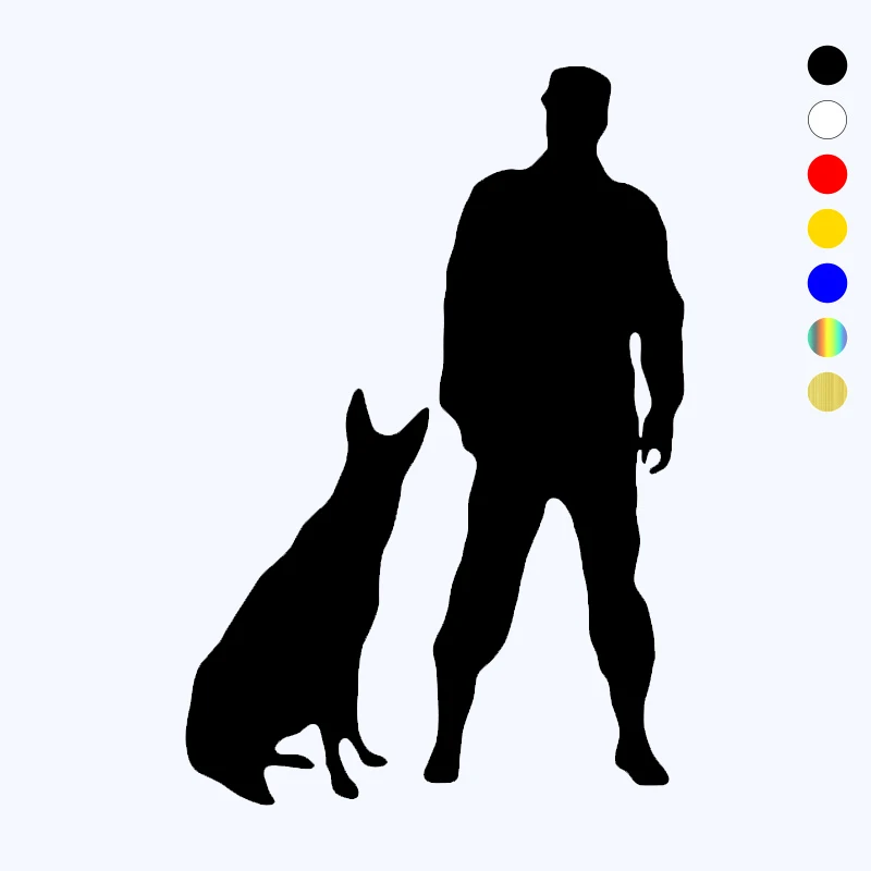

CK21303# Die-Cut Vinyl Decal K9 Police Dog German Shepherd Car Sticker Waterproof Auto Decors on Car Body Bumper Rear Window
