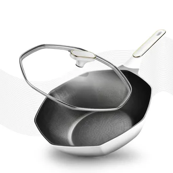 

Household Star anise frying pan Multi functional non stick pot with thickened aluminum alloy bottom Frying pan Antibacterial
