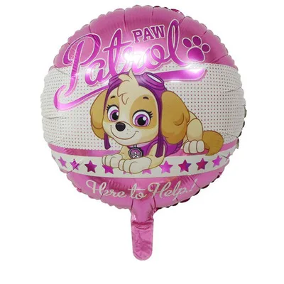 Paw Patrol/украшение на день рождения, фигурки, игрушки Paw Patrol, воздушные шары, вечерние игрушки, детские игрушки для девочек, Чейз, Marshall, баллон - Цвет: 28