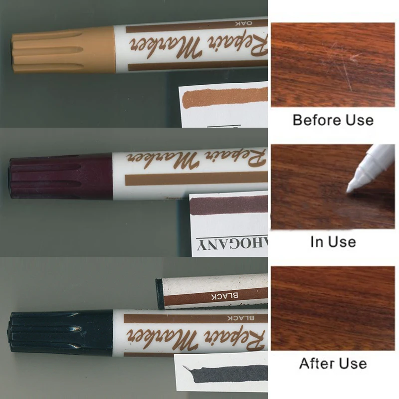 1х Мебельная ручка маркер для ремонта деревянных напольных шкафов царапины прочный