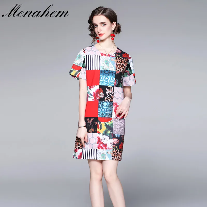 Menahem Summer Runway Fashion Dress Women S Retro Polka Dot