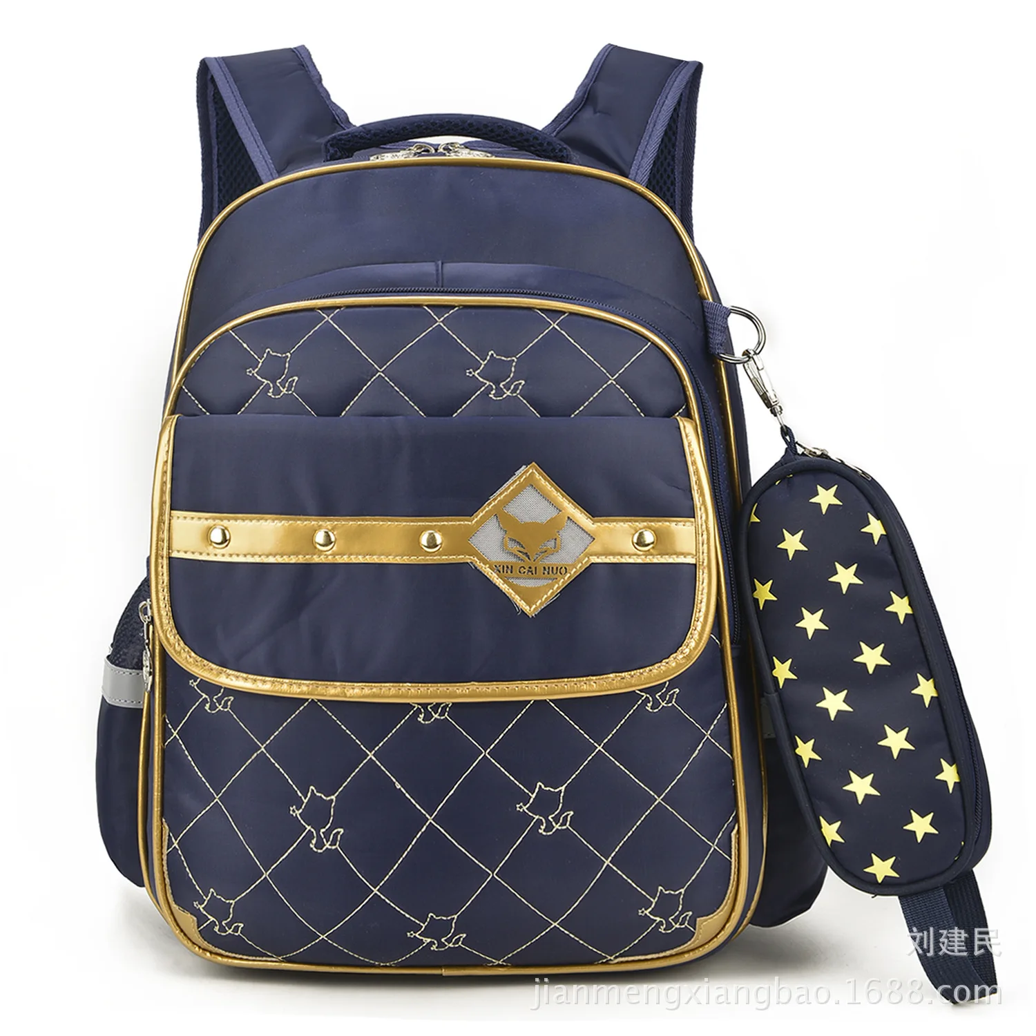 

New Style Burden Relieving Spine-Cartoon CHILDREN'S School Bags Young STUDENT'S Men And Women Children Backpack Bag 1-3 Grade