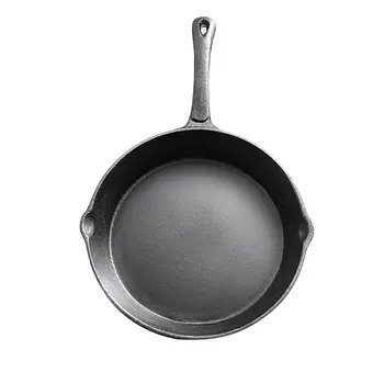 

Cast Iron Fry Pan Pot Kettle Smoke-free Pan Kitchen Cookware Supplies Induction Cooker JS22