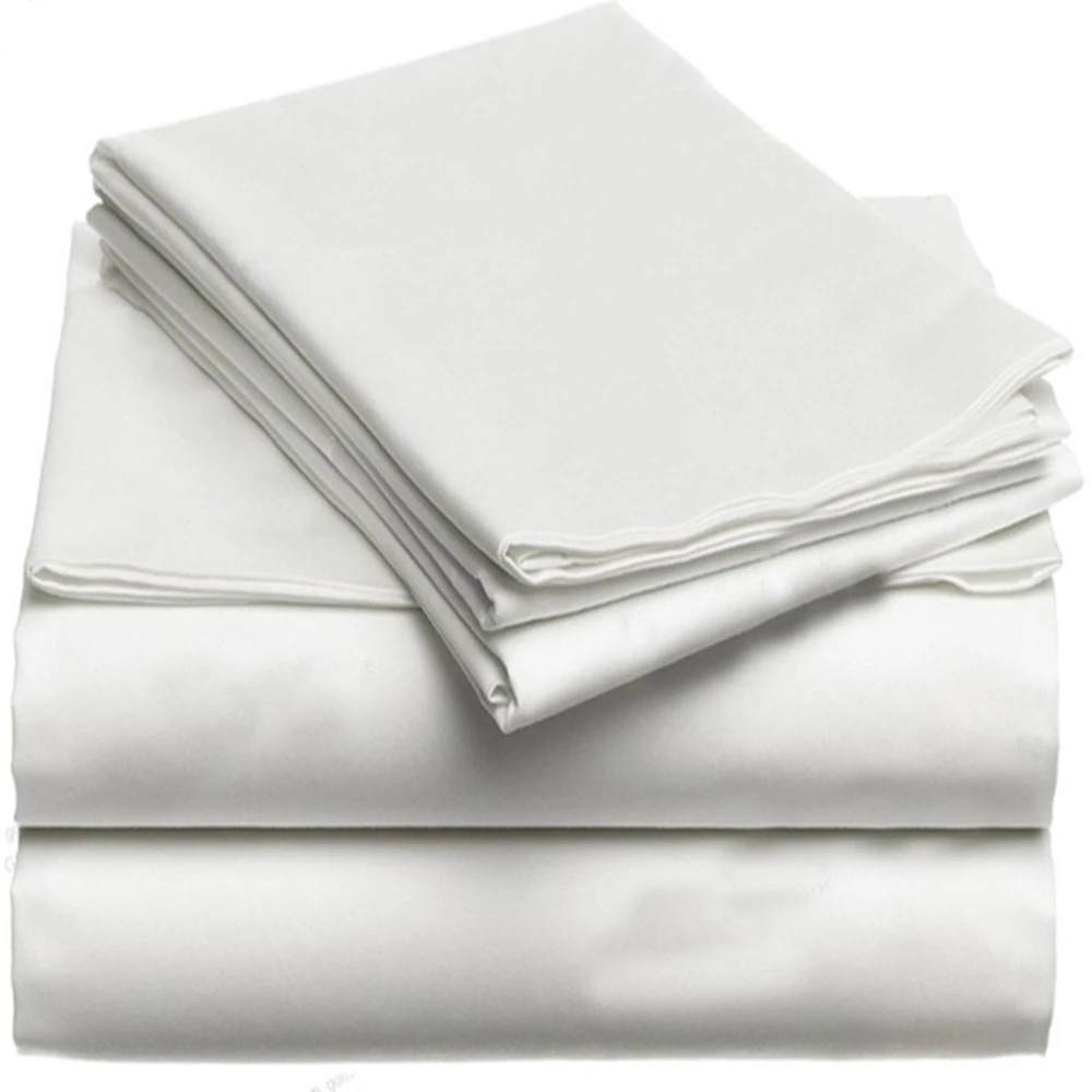 

4 PCs 1200 TC 100% Egyptian Cotton Bedding Set Flat Sheet Duvet Cover Pillowcases Super King Size White Gray Colors Customize
