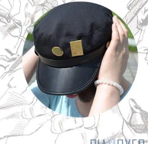 Bimaoxer-Anime-JoJo-s-Bizarre-Adventure-Jotaro-Kujo-Joseph-Army-Military-JOJO-Cap-Hat-Badge-Animation (4)