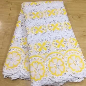 

hot selling dubai fabric 2019 high quality swiss voile lace in switzerland nigerian lace tissu dentelle african cotton lace 5Y
