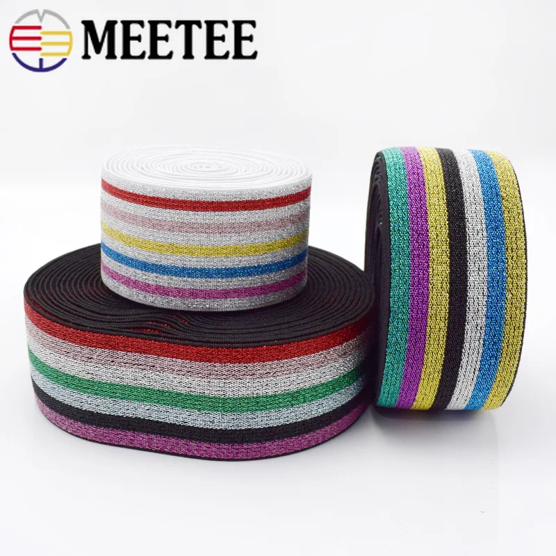 4M 40mm Eco-Friendly Stripe Nylon Elastic Bands Soft Skin Rubber Band Trouser Waist Webbing Tape DIY Garment Accessories | Дом и сад