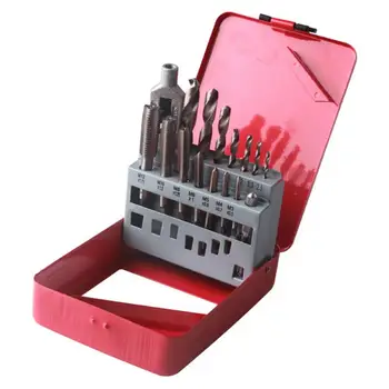 

16pcs 2.5-10.2mm Screw Tap Drill Bit Tool Set Thread Tap Wrench SetM3-M12 Hand Tapping Tools Twist Drill Bit Hand Tools