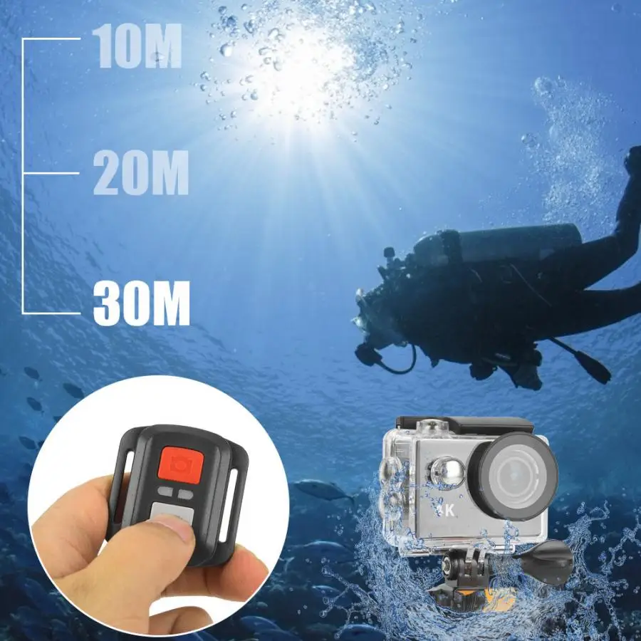 4K HD экшн-камера Подводный 30 м Водонепроницаемый WiFi управление приложением 170 широкоугольный объектив Встроенный аккумулятор Motion камера