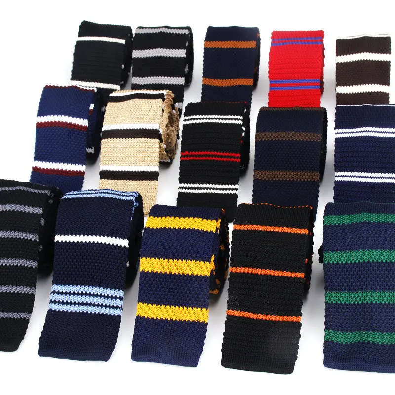 Мужской модный вязаный галстук простой для свадебной вечеринки смокинг