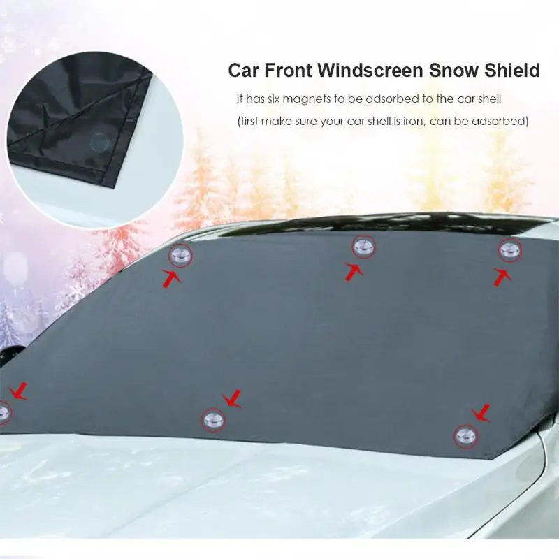 VODOOL Магнитный лобовое стекло автомобиля Снежный лед щит крышка лобовое стекло Солнцезащитный козырек