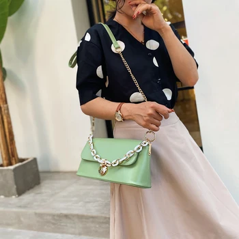 

Luxury women's bag 2020 new solid women's bag high quality shoulder bag PU leather women's messenger bag