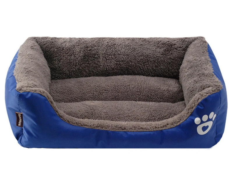 Супер мягкая кровать для собаки моющаяся длинная плюшевая собачья Конура глубокий сон собачий дом Бархатные коврики диван для собаки чихуахуа собачья корзина кровать для питомца