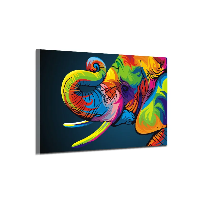 

Manufacturers Abstract Decorative Painting Frame Painting Colorful Animal Elephant Computer Airbrush Painting AliExpress Amazon