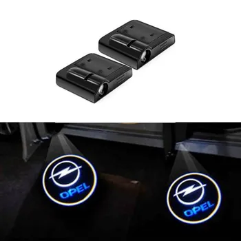 

2pc For Opel Astra J H G K Insignia Corsa d Vectra C Mokka Zafira B Lada vesta granta priora Kalina Car Logo Door Welcome lights