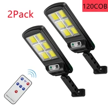 

128COB Large Solar Street Light Outdoor Wireless Solar Security Wall Lamp Motion Sensor Remote Control Light for Garden Lighting