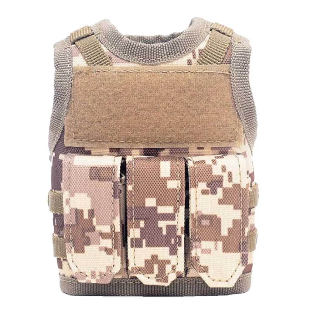 Camo C Мини-жилет стиль пивной рукав Банки держатель бутылки с водой Инструменты сумка - Цвет: Camo C