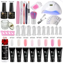 Mtssii 30 мл набор полигелей для наращивания ногтей с УФ/ножками, инструменты для ламп, наборы гелей для наращивания ногтей Qiuck для маникюра, наборы кистей для наращивания пальцев