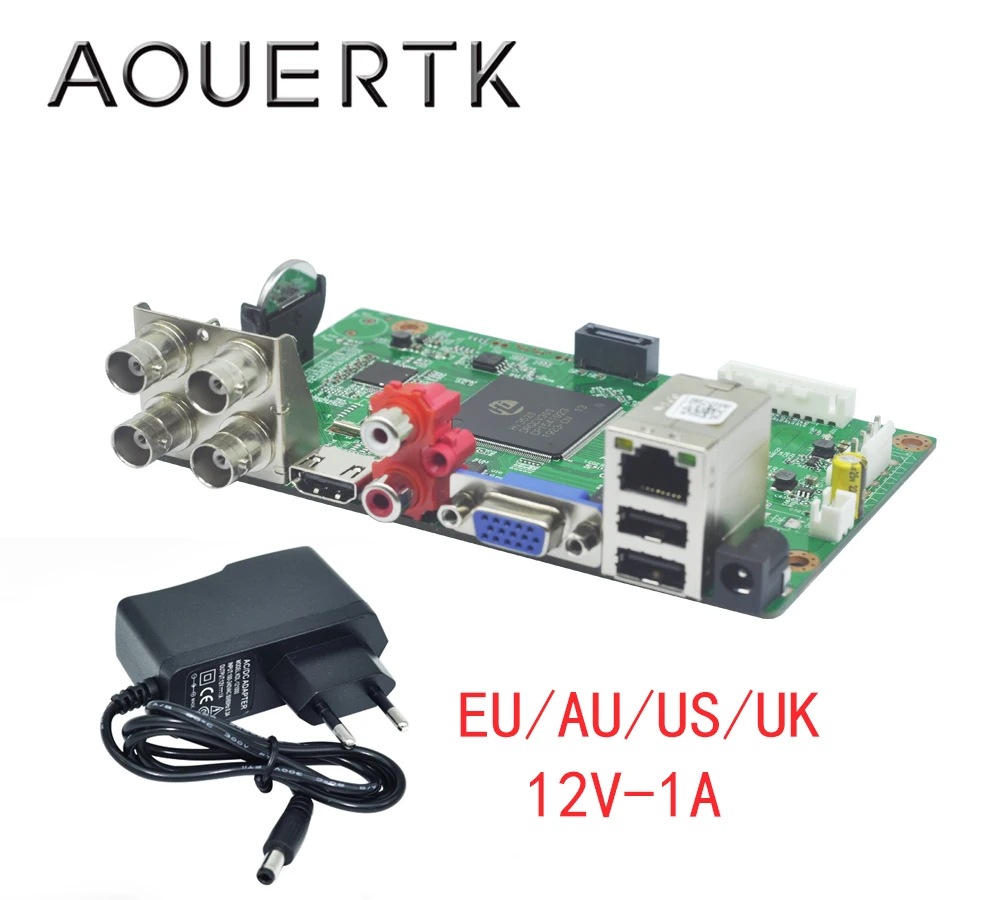 AOUERTK 1080 P/1080N/5MP 5in1AHD CVI TVI CVBS 4CH плата CCTV DVR H.265/H.264 1* SATA XMEYE