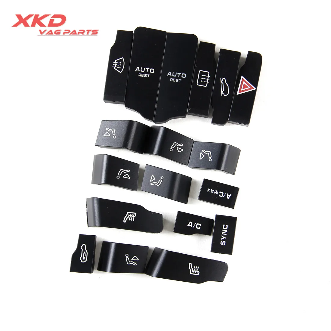 18pcs Cayenne-Dash Control Unit buttons 2011- 95865310100 95865310101