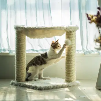 

Winter Warm Cat Climbing Frame Cat Tree Furniture Scratching Pad Scratch Tower Pet Toys for Cat Bed Scratching Post kitten House