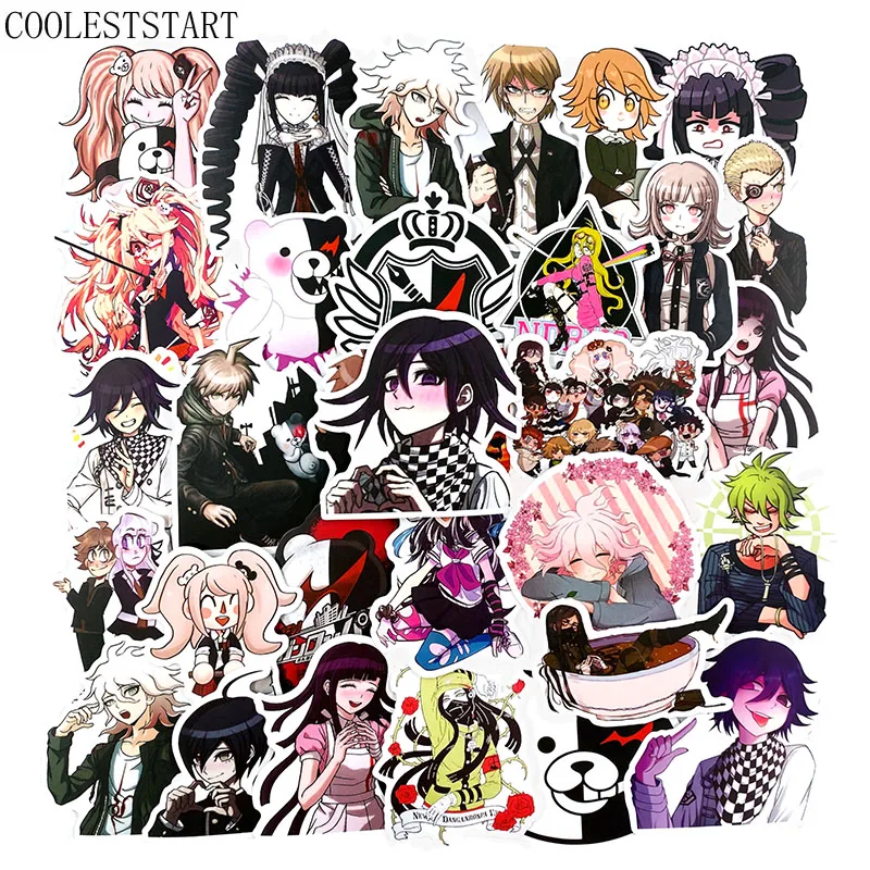 50 шт./упак. японские стикеры Caetoon Danganronpa s для мотоцикла скейтборда велосипеда