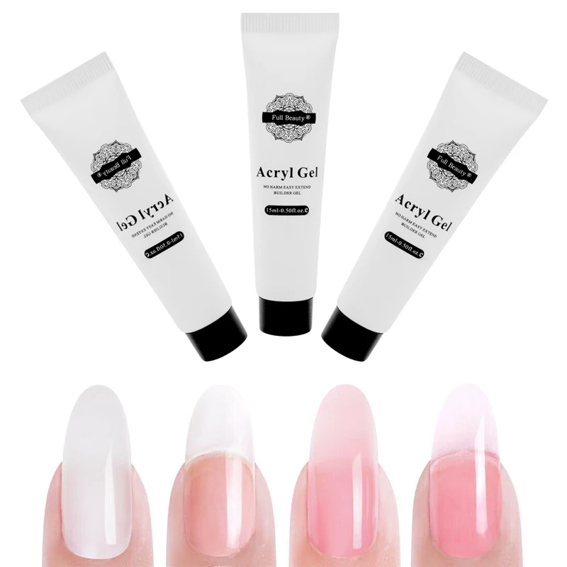 

15ml Acrylic Quick Builder Gel for Nail Art Extensions Gel Polish French Nails Tips Extension Manicure LED UV Polygel Varnish