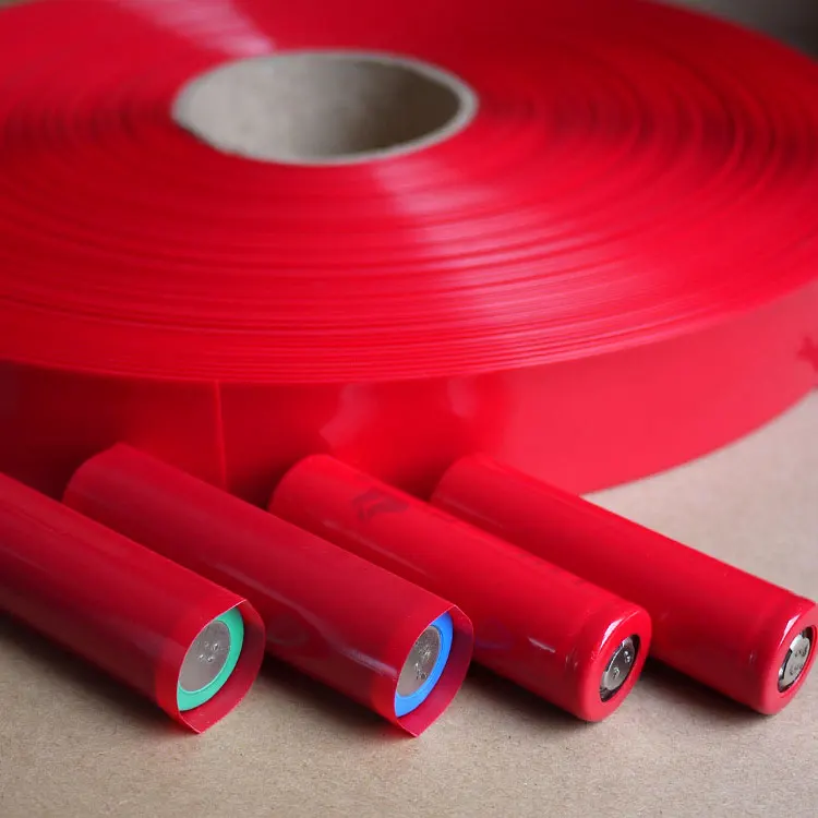 Width 36mm PVC Heat Shrink Tube Dia 22mm Lithium Battery Insulated Film Wrap Protection CaWarp Insulated Cable Sleeve Colorful