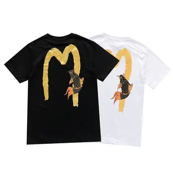 

2020 Authentic Evisu Summer High Quality Casual Men's Short Sleeve Cotton Fashion Breathable Men Women Lovers Short Sleeve Vest