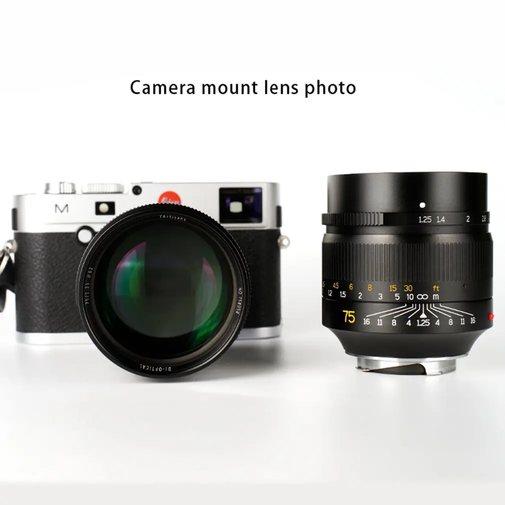 75 мм F1.25 ручная фокусировка объектива для Leica M-Mount камер Leica M2 M3 камеры аксессуары крепление ручной фокус