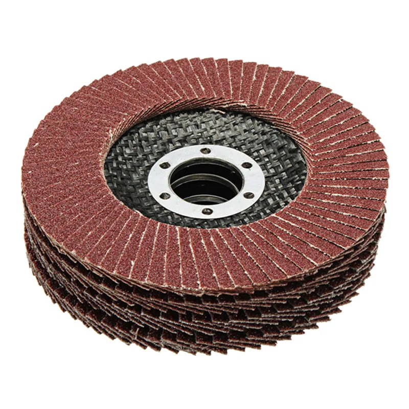 10 Piece Set 115Mm / 4.5 Inch Flap Disc Sanding Sanding Disc 80 Grit Wood Metal Grinding Tool Louver Disc