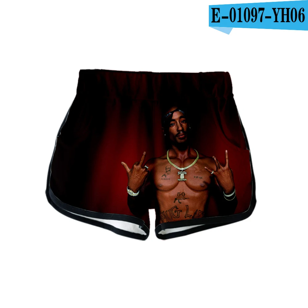 3D 2PAC новая одежда повседневные женские летние сексуальные шорты с 3D принтом Kawaii повседневные женские шорты Горячая Распродажа Большие размеры xxl - Цвет: YH06