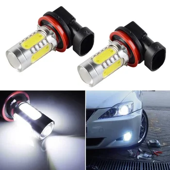

H2CNC 2pcs Bright Error free H11 LED projector Fog Light bulb For Audi A3 Attraction Hatchback 4-Door 1.8L/2.0L 2008