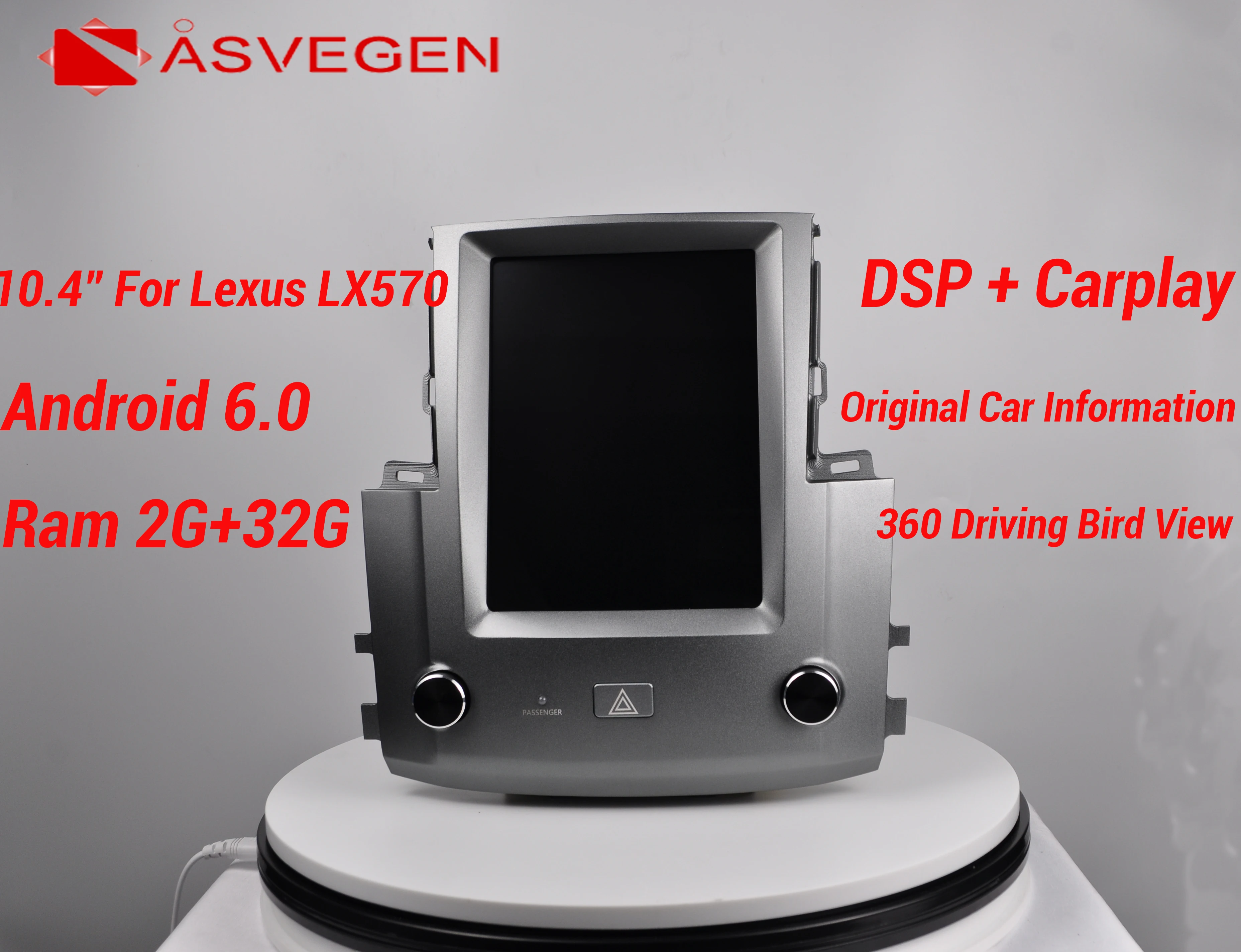 

Tesla style 10.4" Car GPS Navigation For Lexus LX570 Auto Stereo Radio Tape Recorder Head Unit Multimedia Player DSP Carplayer