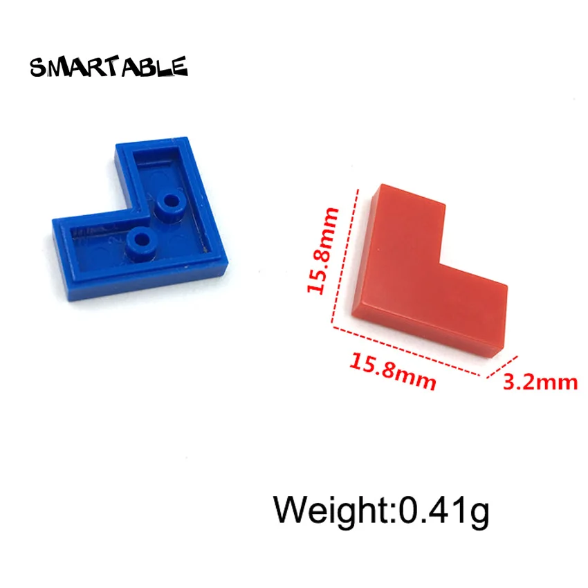 Smartable Tile 2X2 Угловые плоские шпильки строительный блок MOC детали игрушки для детей
