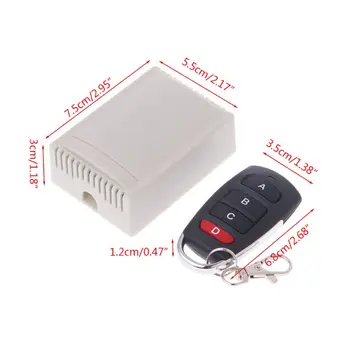 

24V 4CH Relay Wireless RF Remote Control Switch Receiver Module + 2 Transmitter MOLA