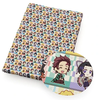 

David accessories 50*145cm Cartoon Printed Polyester Cotton fabric for Tissue Kids Sewing Quilting Tissue for Mask,c10731