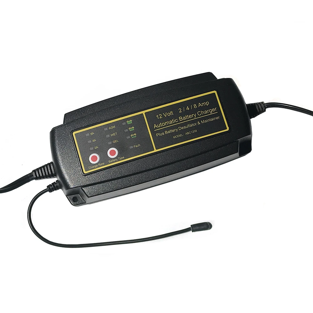 

12V GEL/AGM/Deep Cycle Lead Acid Battery Charger 12V 2/4/8Amp