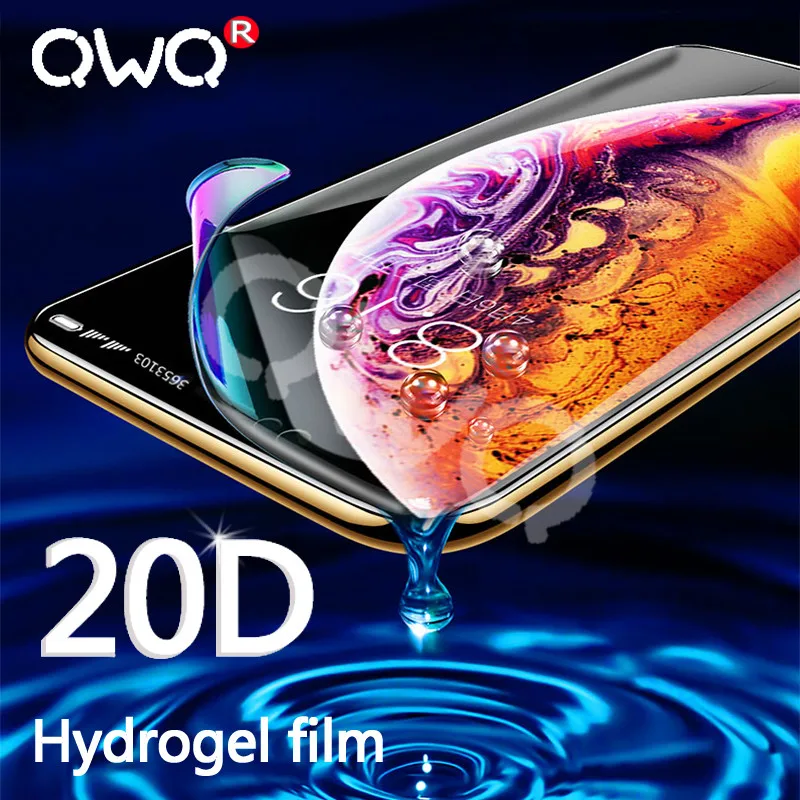 

20D Anti blue light hydrogel for iphone 7 8 screen Phoen protective for iphone 6 6s plus 7 8 plus HD Full glue Protective Film
