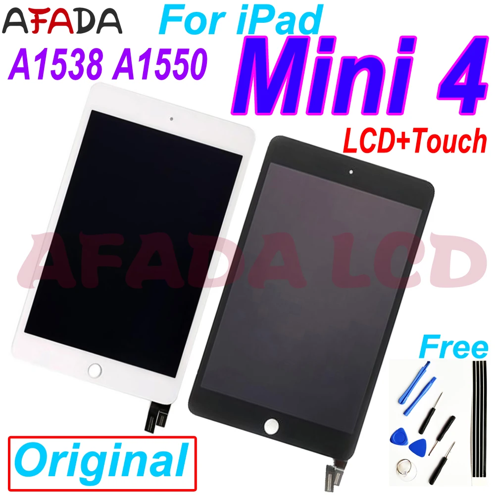 AAA + Lcd s для iPad mini 4 LCD Mini4 A1538 A1550 ЖК дисплей сенсорный экран дигитайзер панель сборка
