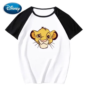 

Disney Chic Fashion The Lion King King of the Jungle Cartoon Print Unisex Women T-Shirt O-Neck Short Sleeve Tee Tops 11 Colors