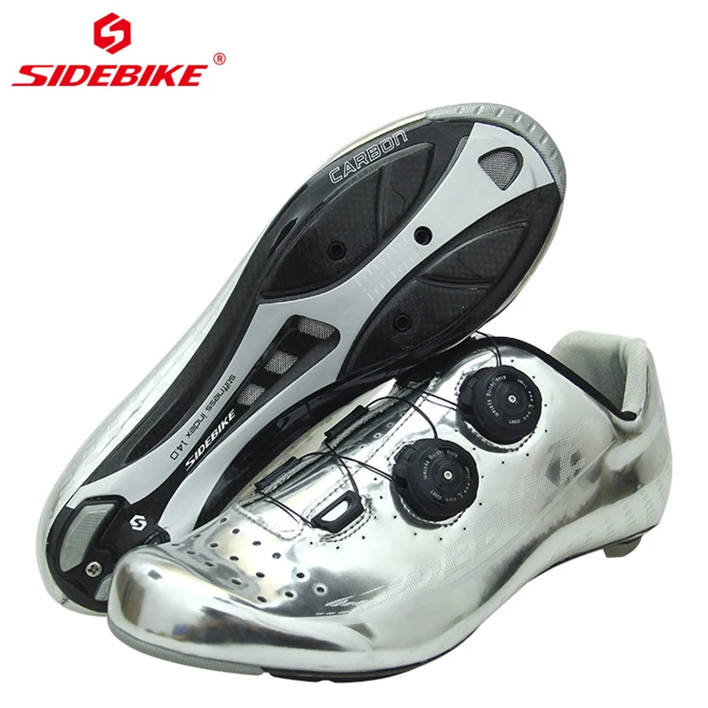 Sidebike Pro Road Carbon Bottom Road Bike Shoes Bicycle Selflocking