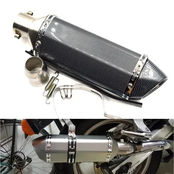 

Modified Motorcycle Exhaust Pipe escape Muffler Universal 38-51mm For Yamaha FZ6 FAZER FZ6R FZ8 FZ1 FAZER XJ6 MT-07 FZ-07
