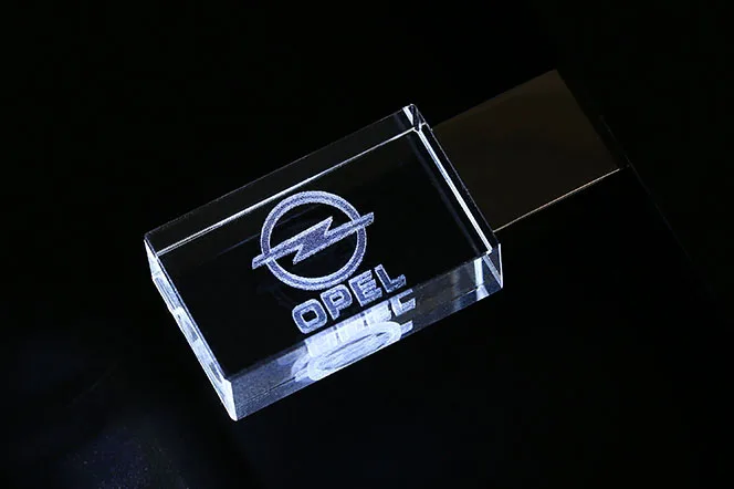 JASTER OPEL kristal+ metalen USB flash drive pendrive 4GB 8GB 16GB 32GB 64GB 128GB Externe Opslag memory stick u disk