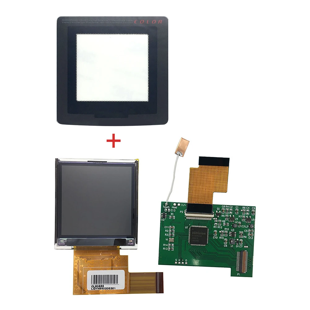 Подсветка ЖК-экрана высокой освещенности наборы для точной установки для NGPC ремонт консоли Запчасти 5 сегментов Регулируемая яркость ЖК-экран - Цвет: Thick LCD kit