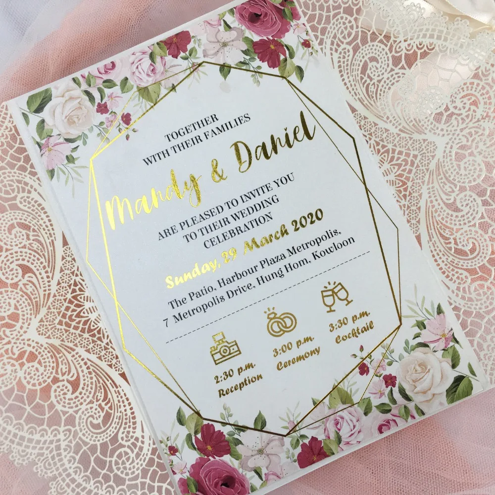 Gold Foil Invitation