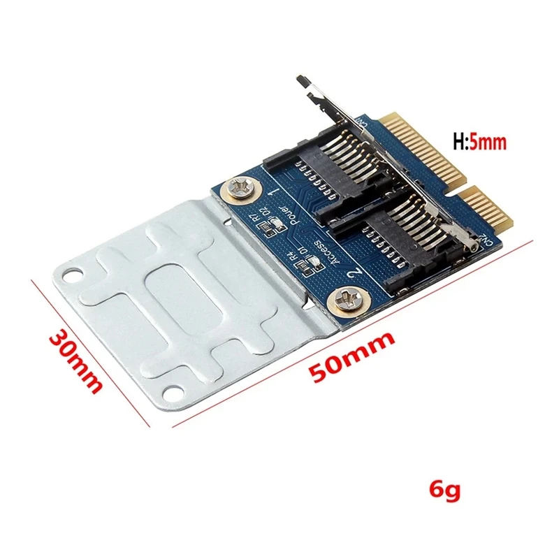 Двойной Micro-Sd Tf к Mini Pci Express карта памяти адаптер конвертер для ноутбука