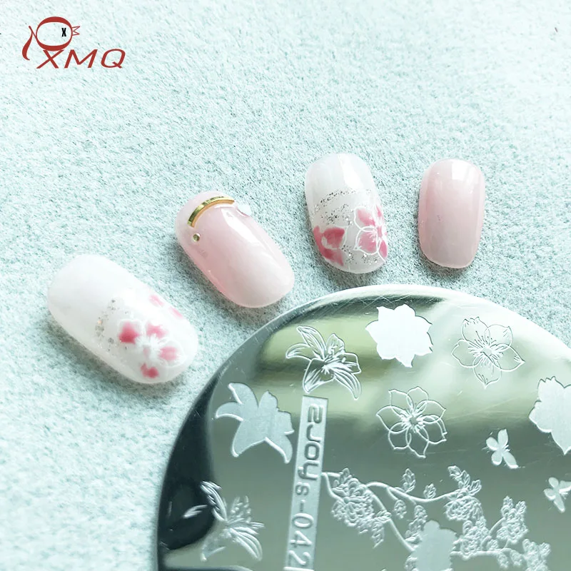 

Пластины для штамповки ногтей Снежинка шаблон цветы рисунок пластины zjoys для ногтей нюдовой коллекции, инструменты для печати, 40-80