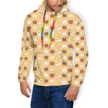 

Puppies Pomeranian Hoodie Pomeranian Parade Hoodies Loose Polyester Pullover Hoodie Oversized Casual Hoodies